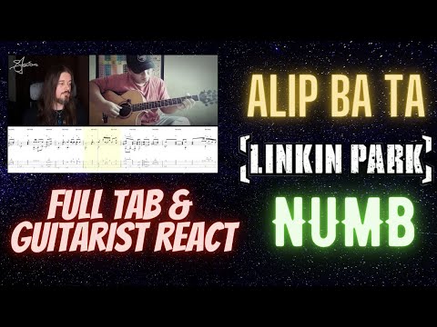 GUITARIST REACT, FULL TAB & ANALYSIS - Alip Ba Ta - Numb #AlipBaTa #Alipers #react