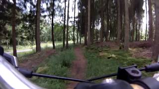 preview picture of video 'Kielder Forest Mountain biking July 2013 - Deadwater fell & skydrive'