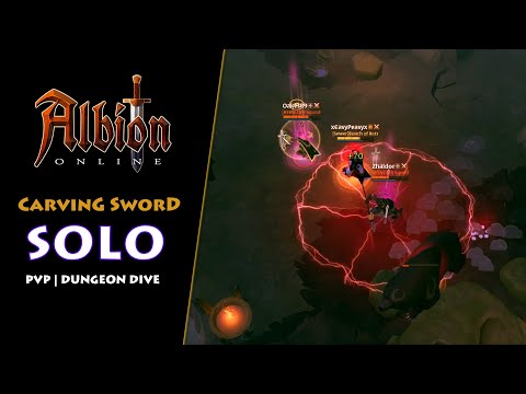 xEasyPeasyx - Albion Online Solo PvP | Random Dungeon Dive #6 | Carving Sword!