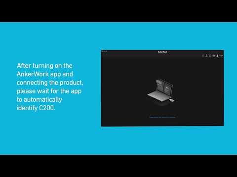 Internetinė kamera Anker PowerConf C200 Webcam, 2K raiška, juodos spalvos