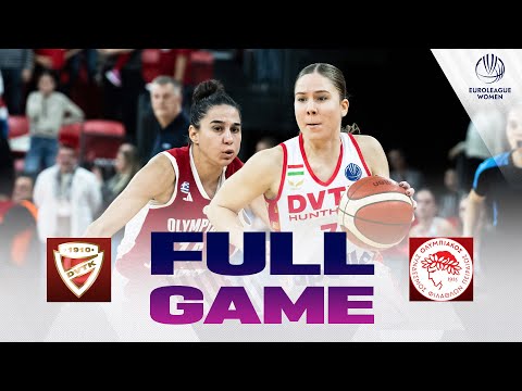 DVTK HUNTHERM v Olympiacos SFP | Full Basketball Game | EuroLeague Women 2025-26 | First Round