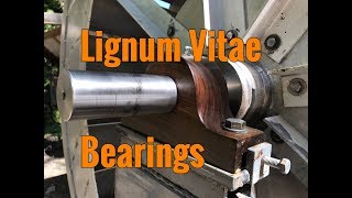 Installing Lignum Vitae Bearings on Waterwheel