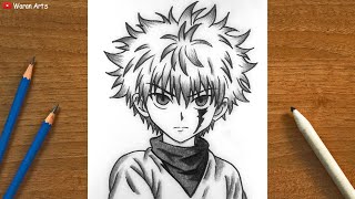 Easy Anime Drawing || How to Draw Anime step-by-step || Easy Drawing Anime Tutorial for Beginners