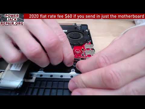 Asus Rog Strix gl531g disassembly laptop charge port power jack repair fix taking apart tear down