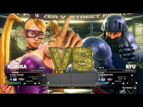 SFV AE BEST R MIKA X GEAR YOYOTAI VS JUSTFOG RYU