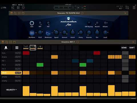#OCTACHRON iOS MIDI Drum Sequencer now also on #iPhone + save and sharable MIDI mappings!✌️🎶😎