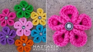 DIY Tutorial - How to Crochet Kanzashi Flower - Flowers of Japan