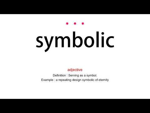 How to pronounce symbolic - Vocab Today