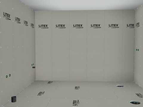 Litex-Våtromsystem Montering