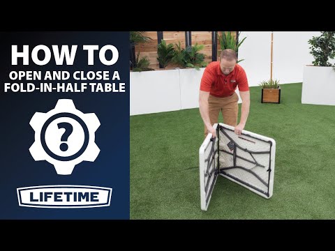 How to Open and Close Your Lifetime Fold-In-Half Table | Lifetime How To Videos