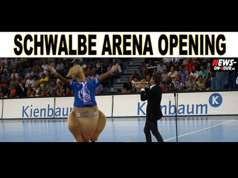 Schwalbe Area GM | Eröffnung | Bruce Kapusta und Gummi das Maskottchen |  Sa. 10.08.2013