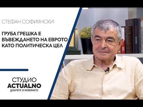 Стефан Софиянски: Груба грешка е въвеждането на еврото като политическа цел