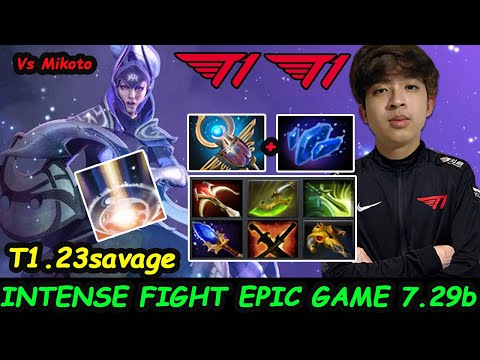 T1 23savage Luna vs BOOM Mikoto - 7.29 Patch META HERO Battle Intense Fight Epicgame Dota 2 gameplay