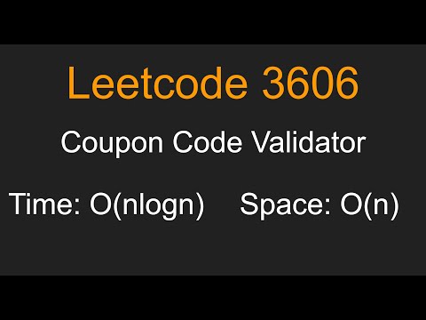 3606 Coupon Code Validator Leetcode Daily Python