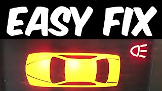 How to Fix & Reset BMW Rear Warning Light Stays On or Flashing Without a Scanner| Rear Light On