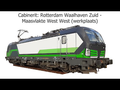 Cab ride train; Rotterdam Waalhaven Zuid-Rotterdam Maasvlakte West West (werkplaats) (20210826)
