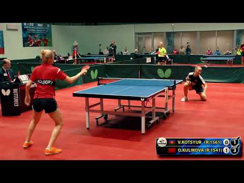 3.KOTSYUR - KULIKOVA Moscow Championship table tennis настольный теннис RUSSIAN tabletennis наст