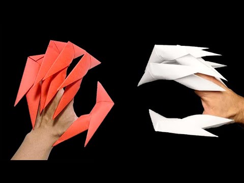 Origami Armas | Como Fazer Garras De Papel