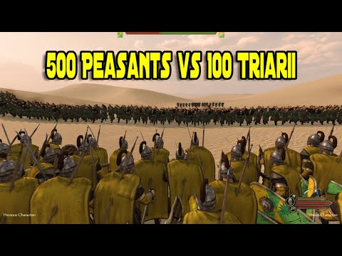 500 Peasants vs 100 Triarii - Mount & Blade 2: Bannerlord