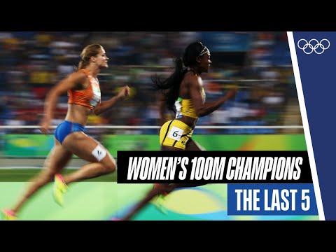 Last Five Women’s 100m Champions!🏃‍♀️🏆