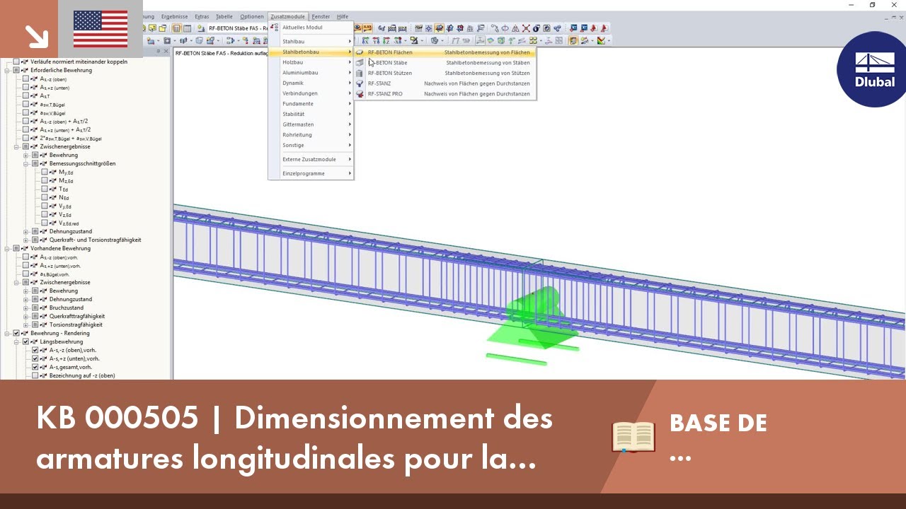 KB 000505 | Dimensionnement des armatures longitudinales pour la vérification à l&#39;état limite de service 1