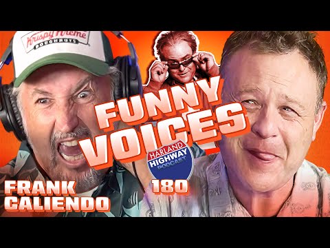 FRANK CALIENDO teaches VOICE impressions, damages Harland's neck, and amazes us with his MAD SKILLS!