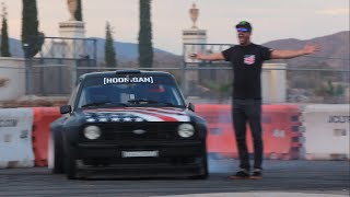 [HOONIGAN] Ryan Tuerck gets first go in Ken Block's Gymkhana Escort!