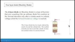 Four Layer Diode | Electronic circuit design course [urdu/hindi]