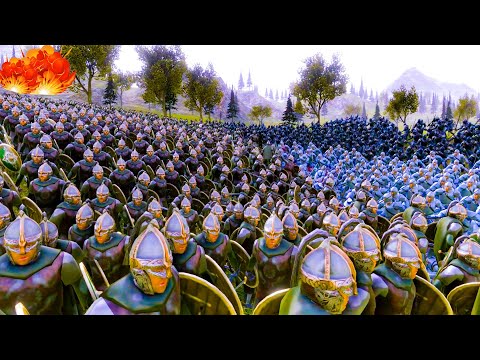 20000 Gondor Soldiers VS 20000 Rohan Swordsmans -  Ultimate Epic Battle Simulator 2 - UEBS 2
