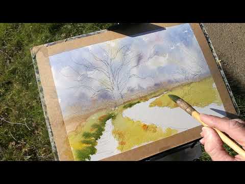 Thumbnail of How to paint a country lane using watercolour
