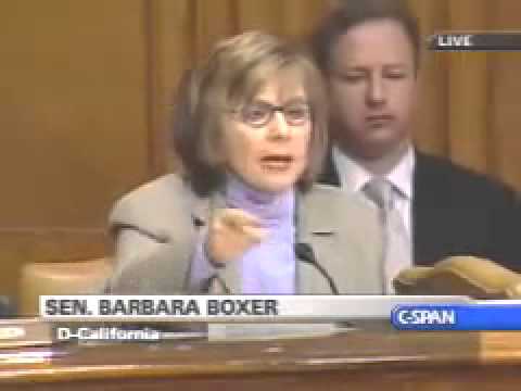 Barbara Boxer attacks Condoleezza Rice during Iraq Surge hearings