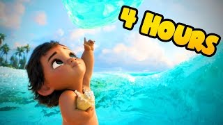 ❤ 4 HOURS ❤ Moana Disney Lullabies for Babies to go to Sleep Music - Songs to go to sleep