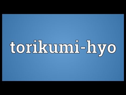 Torikumi-hyo Meaning