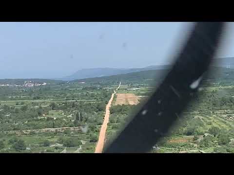 Anflug auf LDSH Hvar I. Airfield, Kroatien Fliegerurlaub 2019