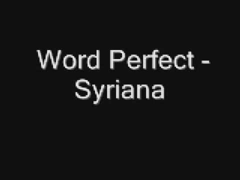 Word Perfect - Syriana