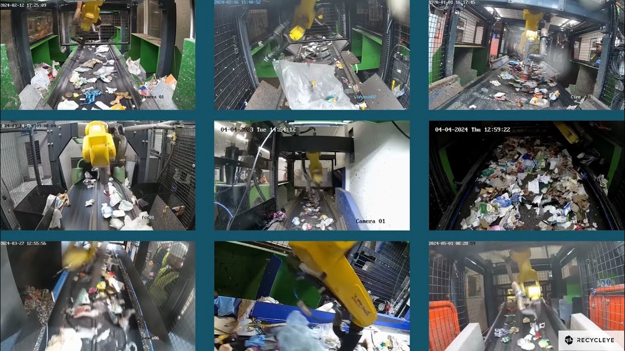 Remote monitoring of AI-powered waste-sorting robots - Recycleye QualiBot®