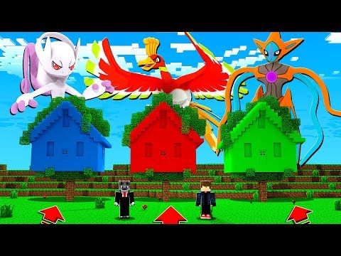 SALVE A CASA NA ARVORE DE POKEMON LENDARIO E GANHE - MINECRAFT PIXELMON MOD