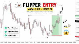 Flipper Entry Model 👁️ MSNR X VEER | 5PIPS SL ENTRY MODAL AKA VEER