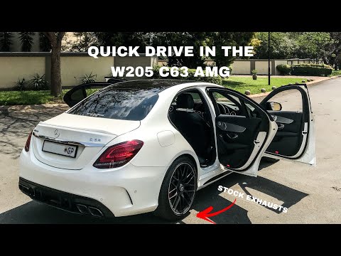 Drive in the 2015 Mercedes Benz C63 AMG *PURE SOUND* (Exhaust, Revs, Up and Down Shifts)