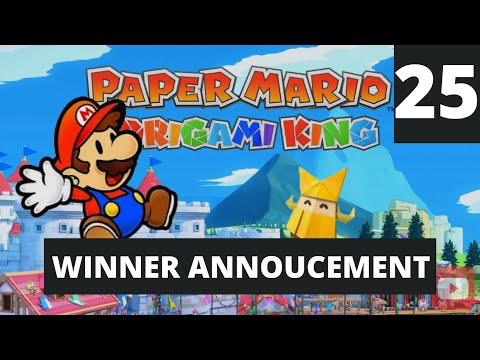 Giveaway Announcement!  Paper Mario: The Origami King Walkthrough Gameplay #25