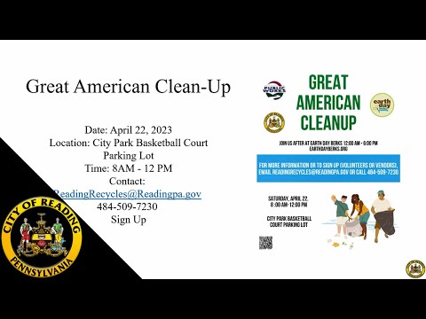 , title : '2023 Earth Day Berks & Great American Cleanup 4-20-23'