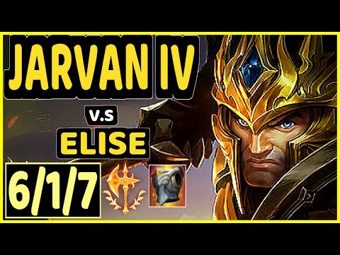 ONFLEEK (JARVAN IV) vs ELISE - 6/1/7 KDA JUNGLE CHALLENGER GAMEPLAY - KR
