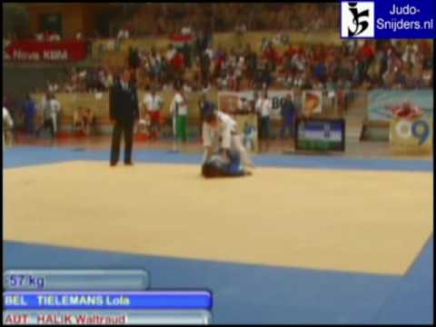 Judo 2009 Koper: Tielemans (BEL) - Halik (AUT) [-57kg].