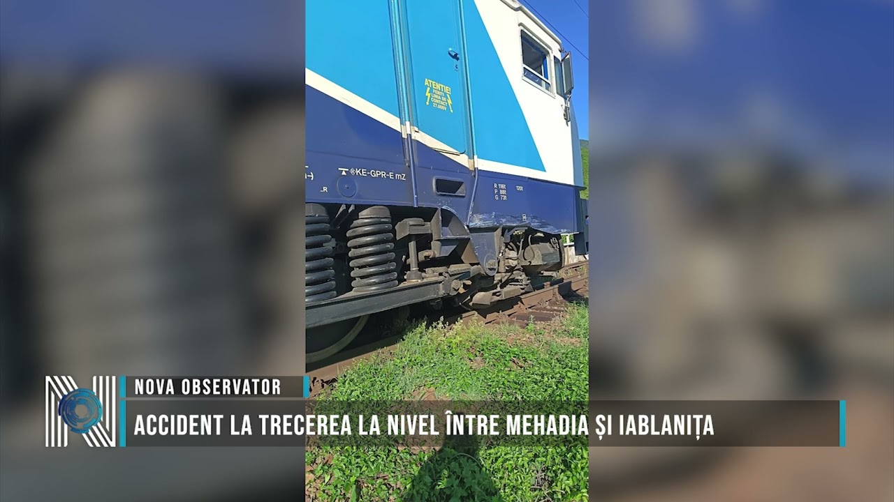 Accident la trecerea la nivel între Mehadia și Iablanița