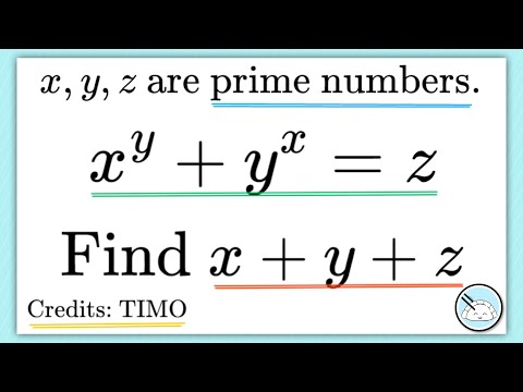 [TIMO] x^y + y^x = z || High School Math