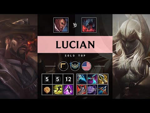 Lucian Top vs Aatrox - NA Challenger Patch 25.16