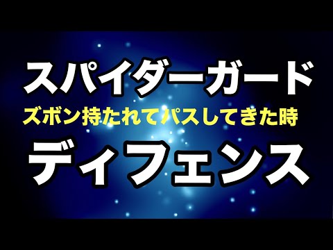 【しんすけ先生】スパイダーガードディフェンス