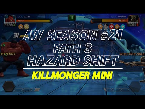 Hazard shift Killmonger mini boss Stubborn global AW Season 21 | Marvel Contest of Champions