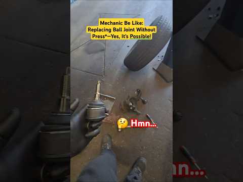 Mechanic Be Like: Replacing Ball Joint Without Press is it possible? #shorts #mechanic #tools #tips