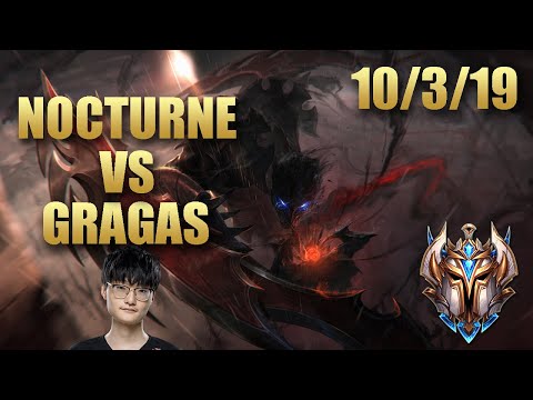 FPX Tian Nocturne Jungle Vs Gragas  - KR Challenger Match Summary Patch 9.20